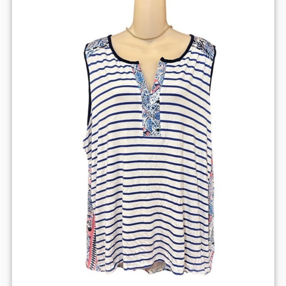 RXB Sleeveless top with‎ patterned back